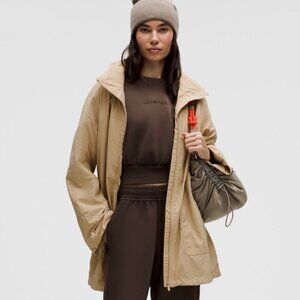 Lululemon Hooded Mid-Length Utility Jacket Trench